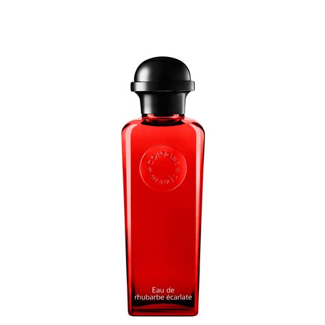 hermes eau de rhubarbe ecarlate eau de cologne|hermes perfume red bottle.